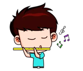 Chibi Dream Team - Tom and Jane telegram stickers