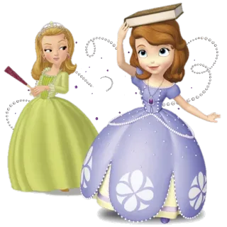 🙆 Sofia Sofia la Première, princesse, dessin animé, fille, animation telegram sticker