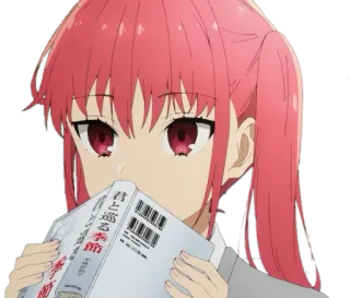🤔 君と巡る季節 Anime, Ragazza, Libro, Lettura, Carino telegram sticker