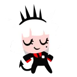 👸 Hoạt hình, Anime, Phụ nữ, Dễ thương, Cười, Tóc trắng whatsapp sticker