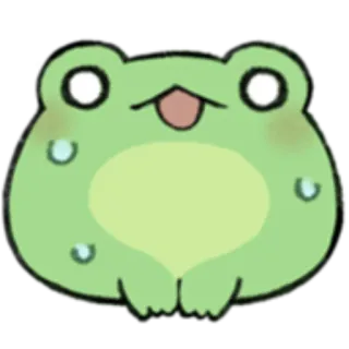 🐸 katak, kartun, stiker, imut, binatang telegram sticker