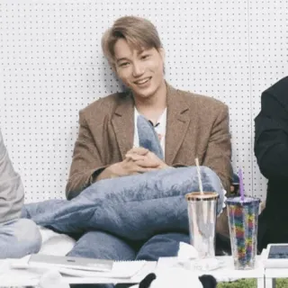 🥂 Kai kpop, exo, singer, idol, portrait, man, brown hair, celebrity telegram sticker