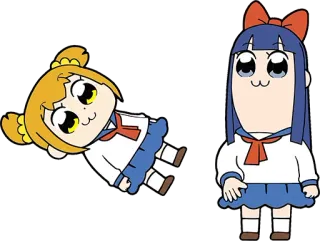 💫 Anime, Pop Team Epic, Cartoon, Süß, Kawaii telegram sticker