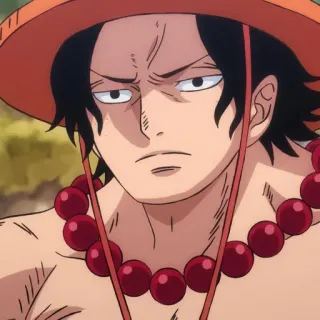 😣 Ace One Piece Anime, One Piece, Ace, Portgas D. Ace, Pirate, Ace aux Poings Ardents, Shonen telegram sticker