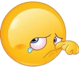 😒 Emoji, Traurig, Weinend, Emotion, Gelb telegram sticker