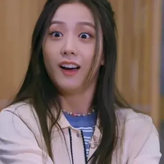 😨 Jisoo kpop, jisoo, blackpink, singer, celebrity, funny face telegram sticker