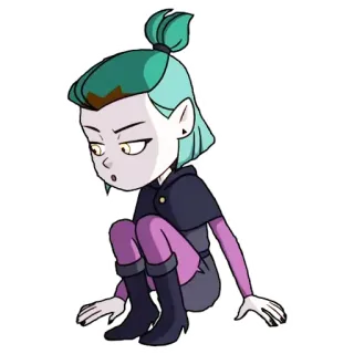 😖 Amity Blight The Owl House cartoon, character, witch, magic, animation, Amity Blight telegram sticker