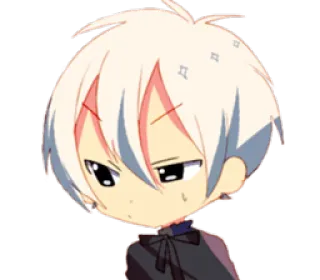 🙁 anime, chibi, cute, character, manga whatsapp sticker