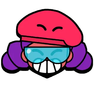 😂 Shelly Brawl Stars videojuego, juego, juego móvil, avatar, Shelly, Brawl Stars whatsapp sticker