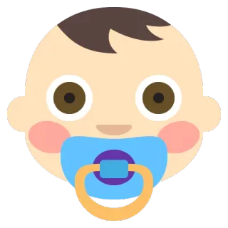 👶 Baby, Schnuller, Kleinkind, Kind, süß whatsapp sticker