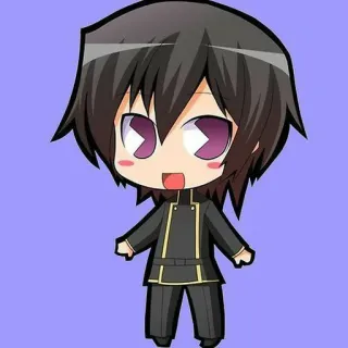 🎭 Lelouch Lamperouge Code Geass アニメ, ちび, ルルーシュ, ルルーシュ・ランペルージ, コードギアス, マンガ, かわいい whatsapp sticker