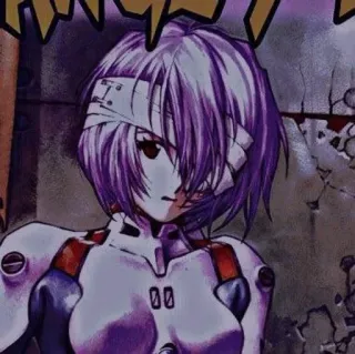 🌊 Rei Ayanami Neon Genesis Evangelion เรย์ อายานามิ, อีวานเกเลียน, อนิเมะ, มังงะ, หุ่นยนต์, เมค telegram sticker