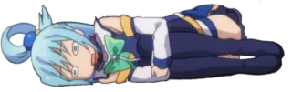 😲 Aqua KonoSuba อนิเมะ, ตัวละคร, ตลก, น่ารัก, มังงะ telegram sticker