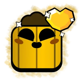 ❤️ jeu, Brawl Stars, or, personnage telegram sticker