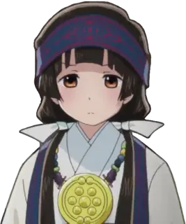 🐻 anime girl, character, traditional clothing, japanese, cute, anime telegram sticker