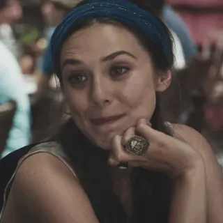 ◾️ woman, headband, portrait, person, ring, jewelry telegram sticker