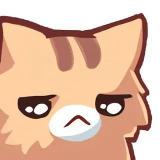💦 gato, fofo, triste, animal, adesivo, desenho animado, felino whatsapp sticker