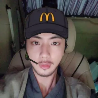 ❣️ McDonalds, hat, portrait, beard, man, microphone telegram sticker