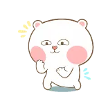 😊 urso, fofo, desenho animado, animal, feliz, dançando whatsapp sticker