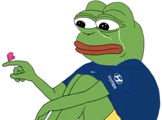 😓 Pepe the Frog 페페, 개구리, 슬픈, 밈, 울음, 첼시, 축구 telegram sticker