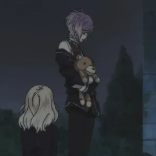 🧸 Laito Sakamaki Diabolik Lovers anime, diabolik lovers, laito sakamaki, vampire, anime boy, teddy bear telegram sticker