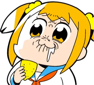 🍋 Popuko Pop Team Epic Anime, Pop Team Epic, Manga, Lustig, Cartoon, Popuko telegram sticker