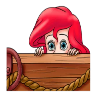 😶 Ariel The Little Mermaid disney, sirène, océan, dessin animé, animé, princesse telegram sticker