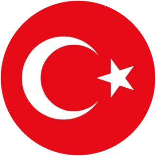🇹🇷 turkey, flag, turkish, crescent, star, country, nation, symbol telegram sticker