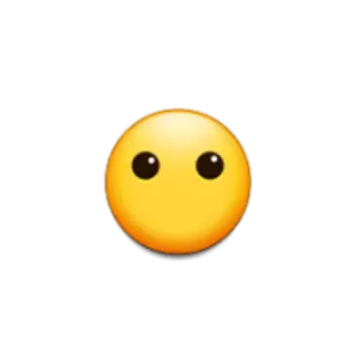 😶 Emoji, Olhos, Amarelo telegram sticker