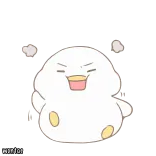 😠 Ente, niedlich, animiert, Cartoon, kawaii, Meme telegram sticker