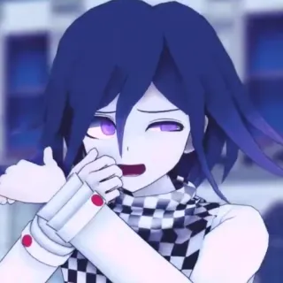 😫 Kokichi Oma Danganronpa V3 Аниме, Персонаж, Кокичи Ома, Danganronpa telegram sticker