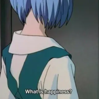 📓 What is happiness? Frage, Glück, Anime, Charakter whatsapp sticker