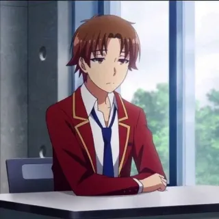 Ayanokoji Kiyotaka @Moontelaxx whatsapp stickers