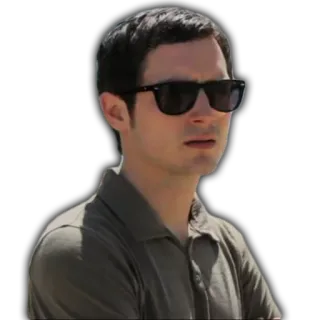 😎 Elijah Wood persoon, acteur, zonnebril, man telegram sticker