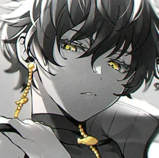 ◼️ Anime, Sztuka, Sztuka cyfrowa, Ilustracja, Postać telegram sticker
