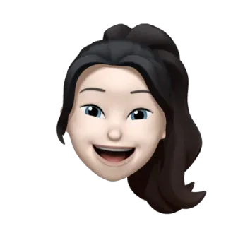 🎡 memoji, emoji, avatar, rosto, mulher, desenho, retrato telegram sticker