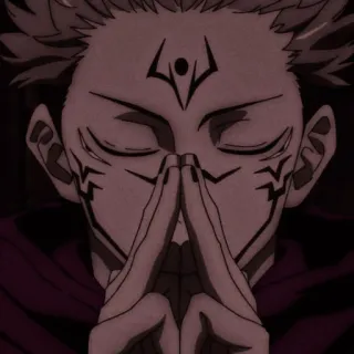 👹 Sukuna Jujutsu Kaisen Anime, Manga, Charakter, Verflucht, Dämon whatsapp sticker