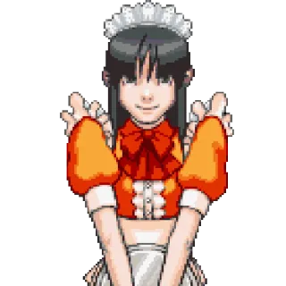 🍸 Garota anime, Maid, Kawaii, Fofo, Mangá, Anime, Fantasia de maid, Cosplay telegram sticker