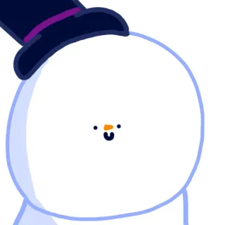 😱 snowman, winter, holiday, snow, cute, cartoon telegram sticker