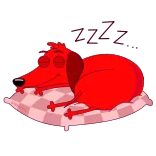 @stickerkar سگ قرمز telegram stickers