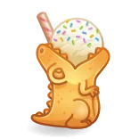 🍦 dinosaur telegram sticker