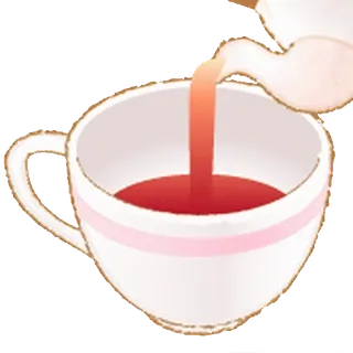 😊 té, taza, bebida, bebida, vertiendo, bebida caliente, tetera whatsapp sticker