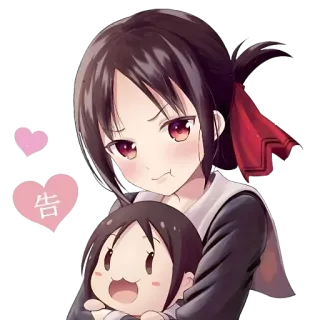 🌈 告 Anime, Fille, Mignon, Japonais, Dessin animé, Manga, Shinomiya Kaguya telegram sticker