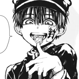 🕷 Hanako Toilet-bound Hanako-kun 封 Anime, Mangá, Personagem, Hanako-kun do Banheiro, Hanako whatsapp sticker