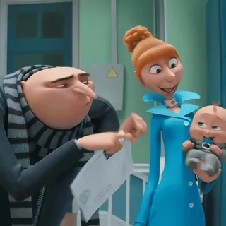 ✨ Gru Despicable Me Gru, Ich Einfach Unverbesserlich, Cartoon, Familie, Film telegram sticker