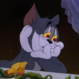 😻 Tom Desenho animado, Gato, Triste, Tom e Jerry, Personagem de desenho animado telegram sticker