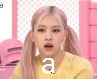 🤞 a kpop, rose, rose, fille, visage telegram sticker