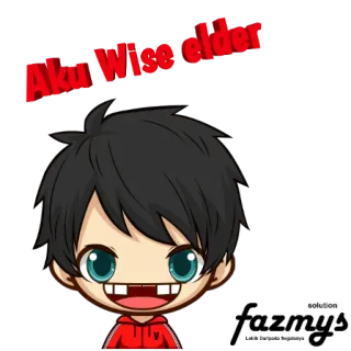 🤣 Aku Wise elder Cartone animato, Personaggio, Saggio, Anziano, Divertente, Carino telegram sticker