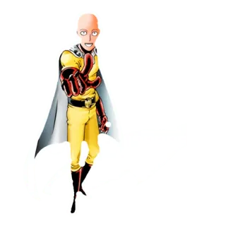 🤣 Saitama One-Punch Man saitama, one punch man, anime, bohater, manga, fighter telegram sticker
