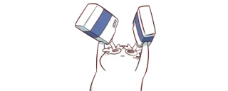 🙄 desenho animado, personagem, engraçado, expressão, ilustração telegram sticker